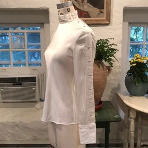 RAG & BONE  sexy white silk blouse buttons. New!